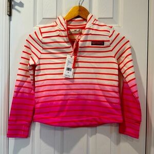 NWT vineyard, vines, girls three-quarter zip sweatshirt
